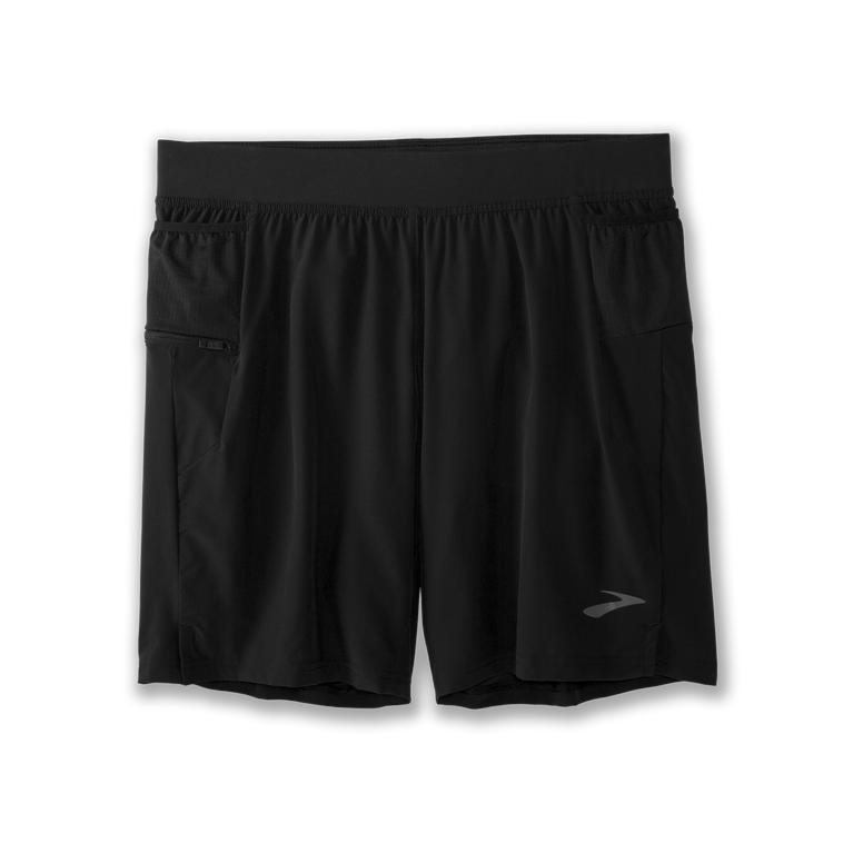 Brooks Sherpa 7 2-in-1 Running Shorts - Men's - Black (42530-GPOM)